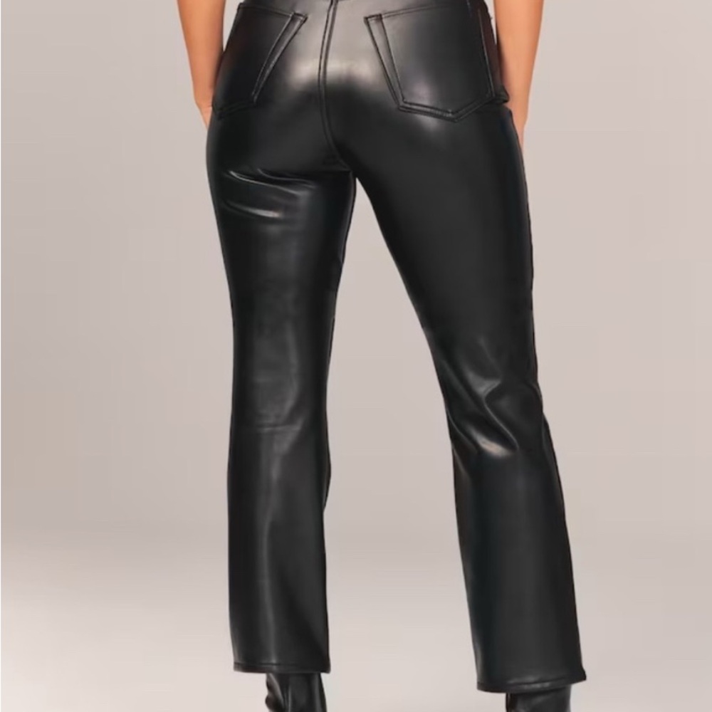 Abercrombie Half Leather Half Denim Jeans Pants